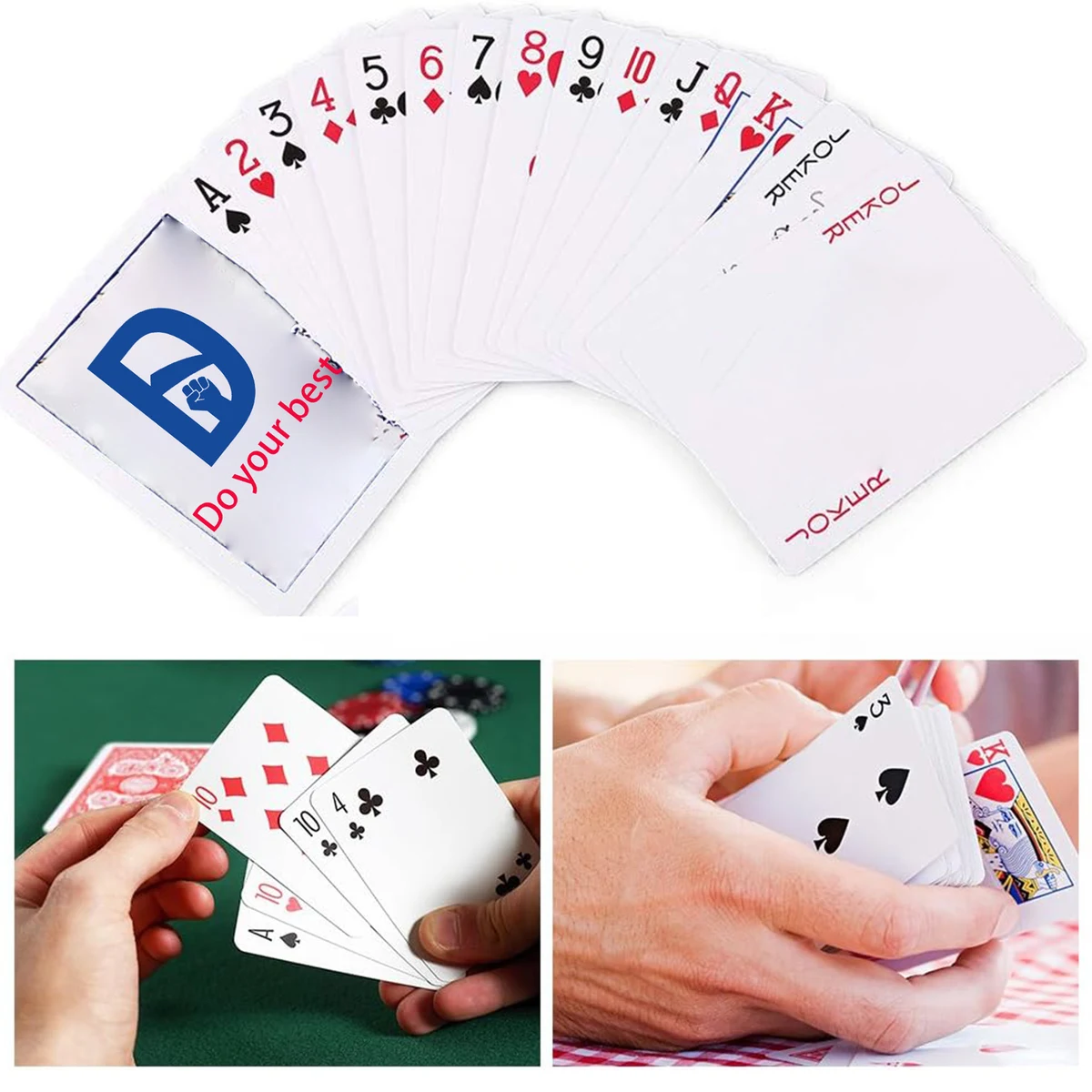 Full Color 3.43"x2.24" Poker Cards 1