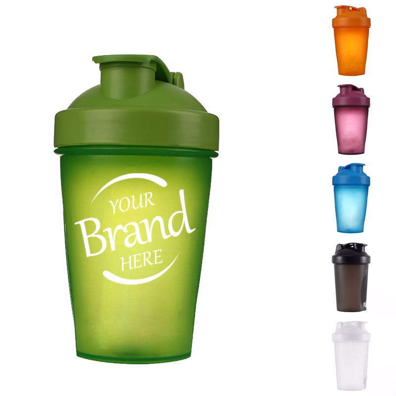 14oz Protein Shaker Bottle with Wire Whisk Balls