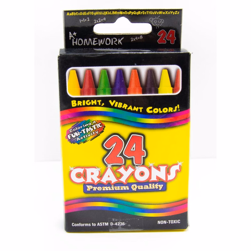 Crayons - 24 Pack Non-Toxic