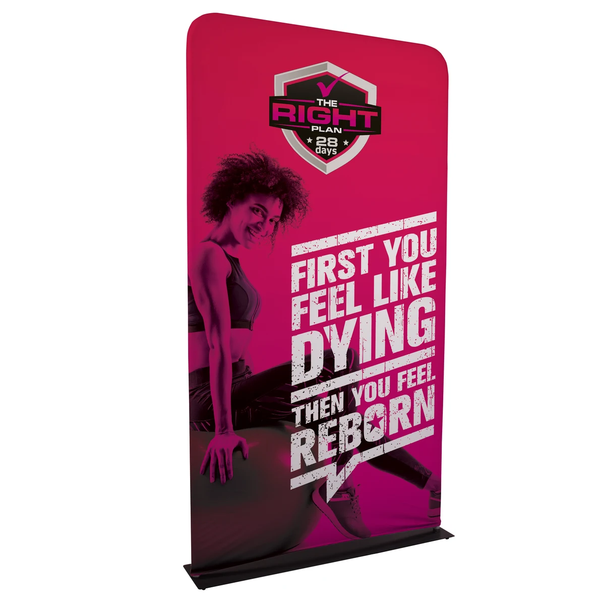 4' EuroFit Banner Display Kit (Biodegradable fabric) 1