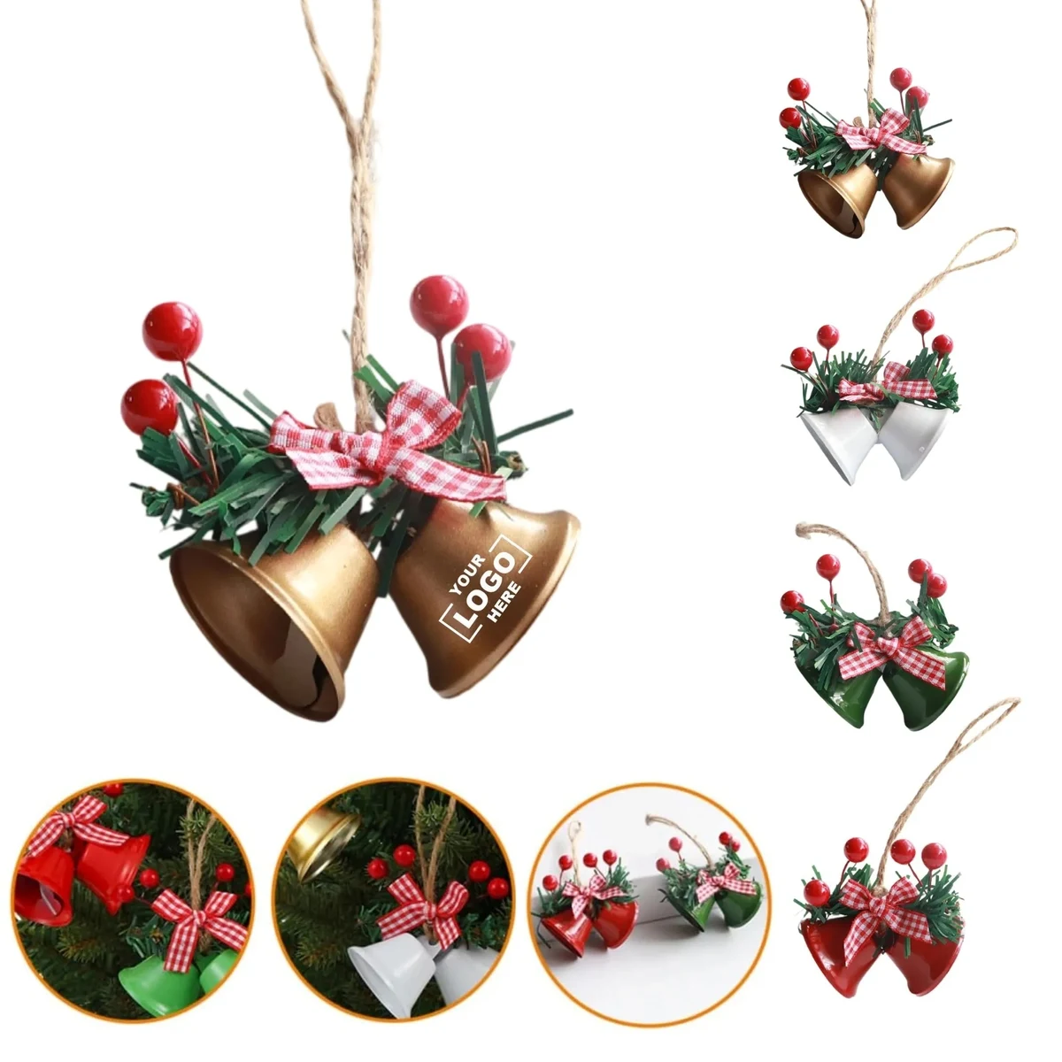 Double Bell Christmas Decorative Pendant 1