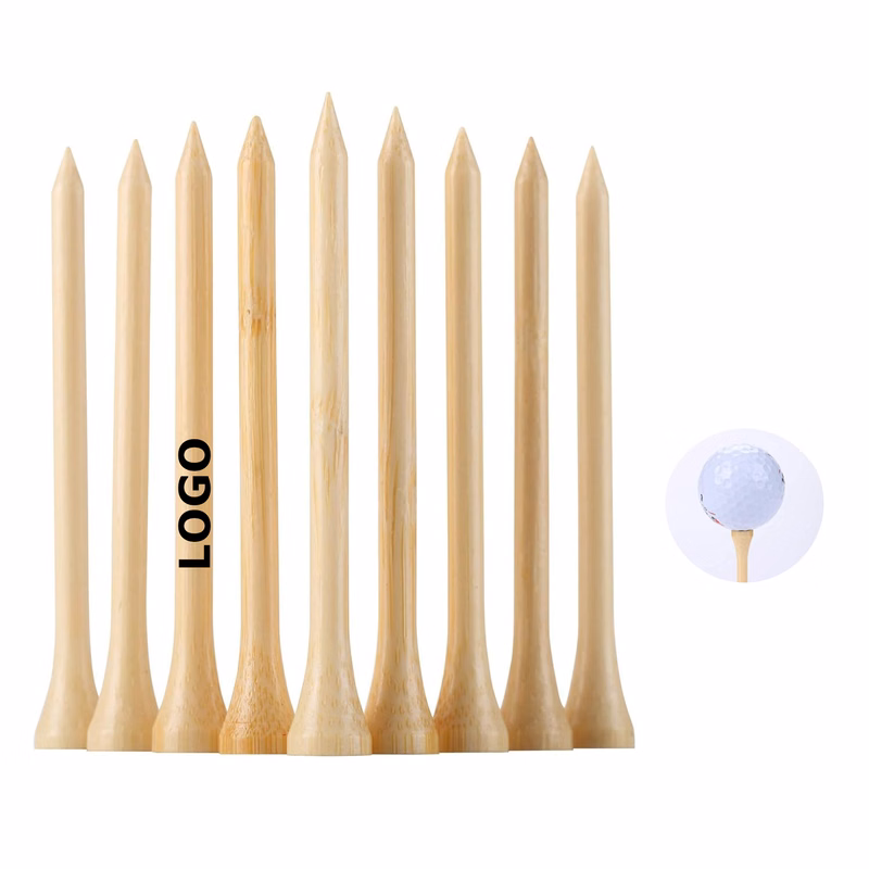 Colorful Wooden Golf Tees With Customizable Logo