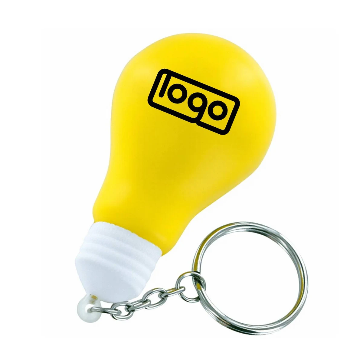 PU Light Bulb Stress Relief Keychain 1