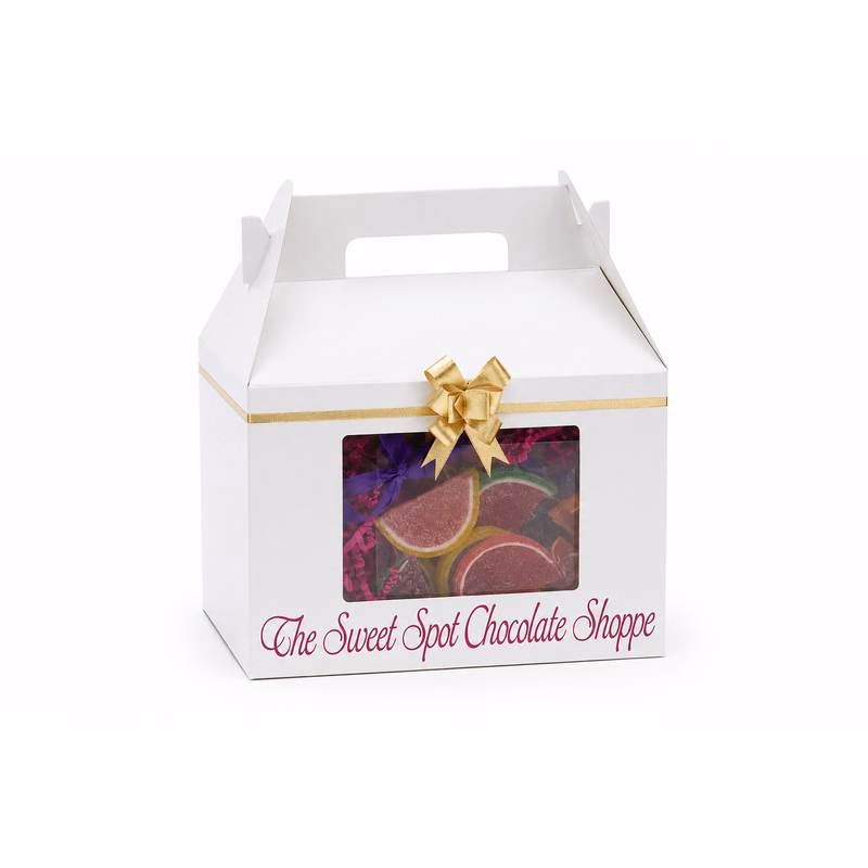 White Gloss Gable Box w/ Window