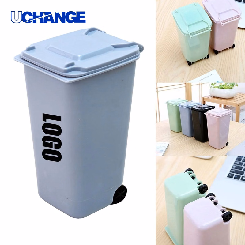 Compact Desktop Trash Bin Bedside Waste Container