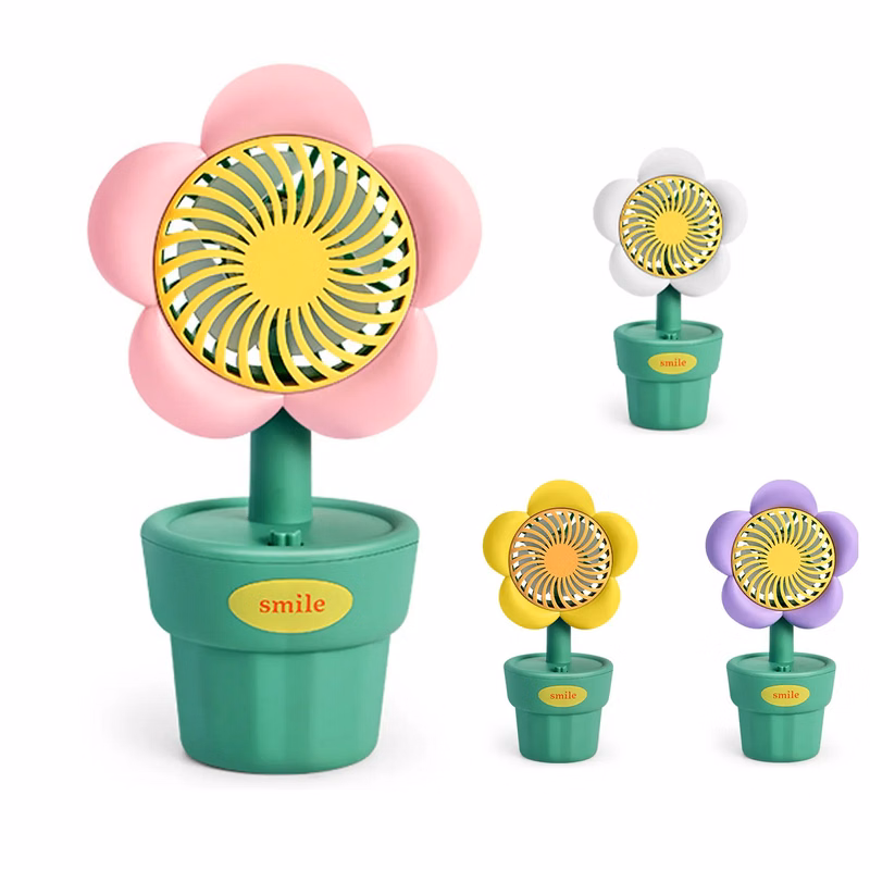 USB Cartoon Flower Small Fan
