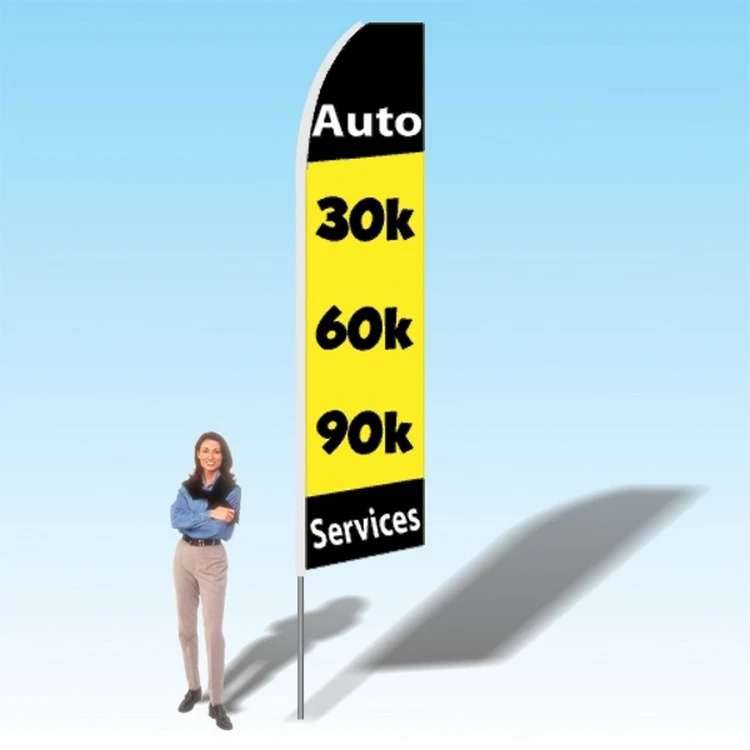 15FT Auto 30k60k90k Services Advertising Banner Flag 1