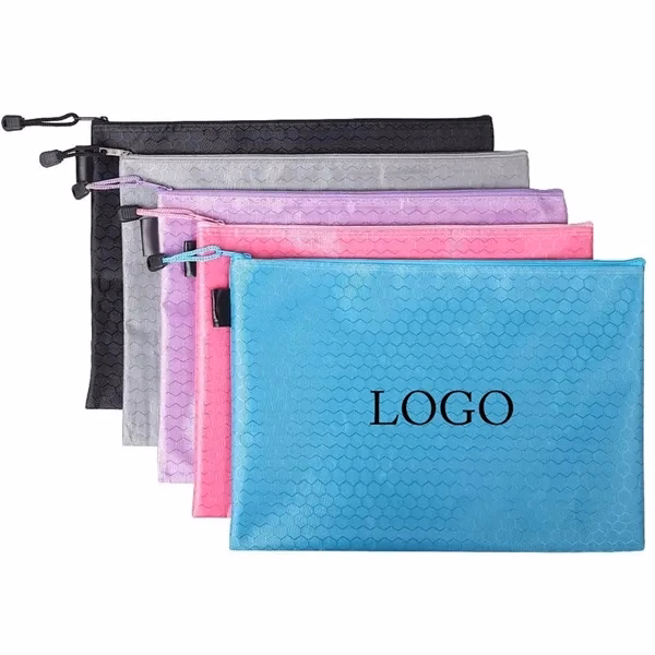 Waterproof Zipper File Bags for Work, School and Travel