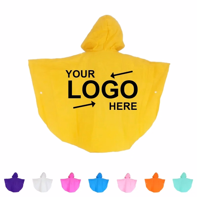 Reusable Eva Children Raincoat Ponchos