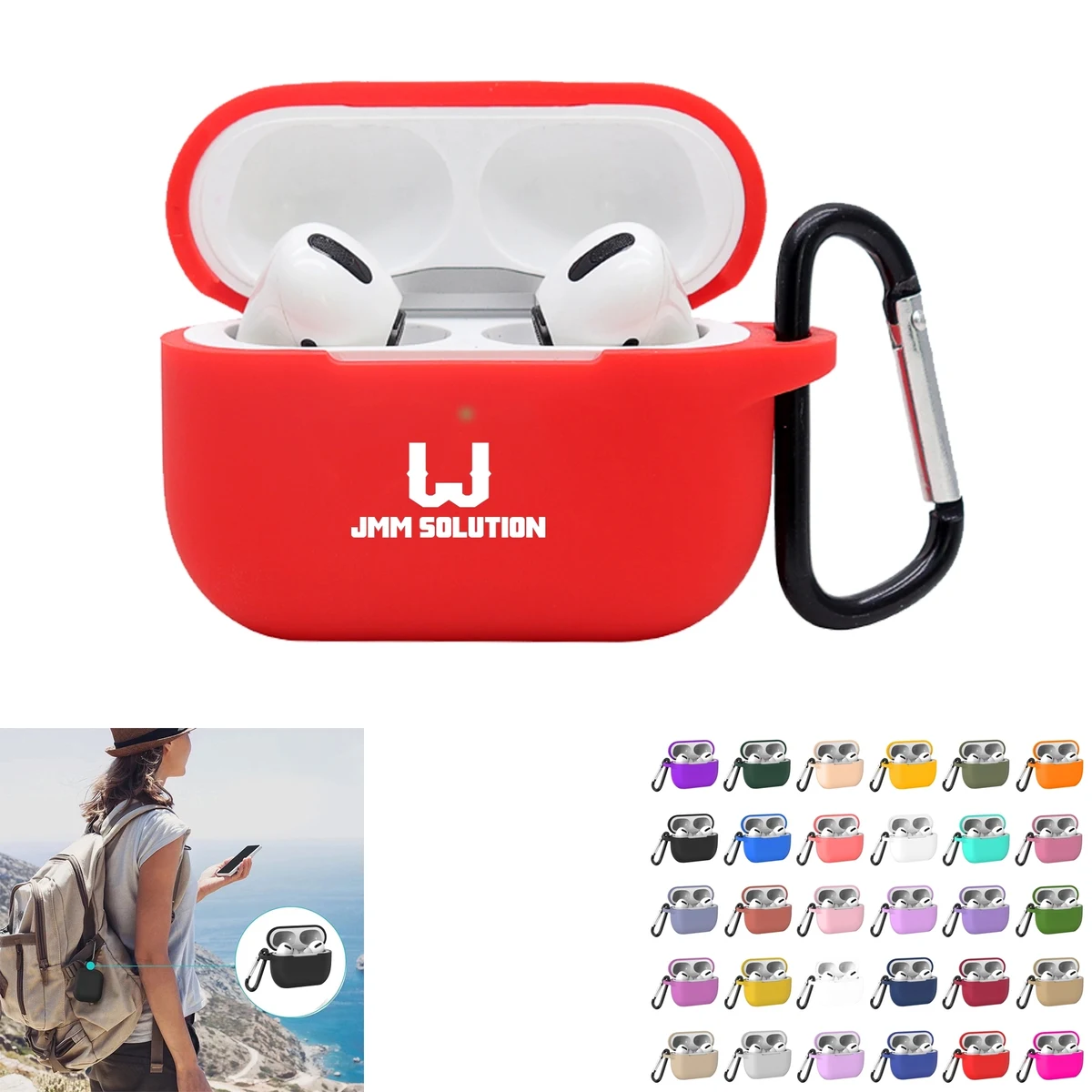 Soft Silicone Air pods Pro Case Cover 1