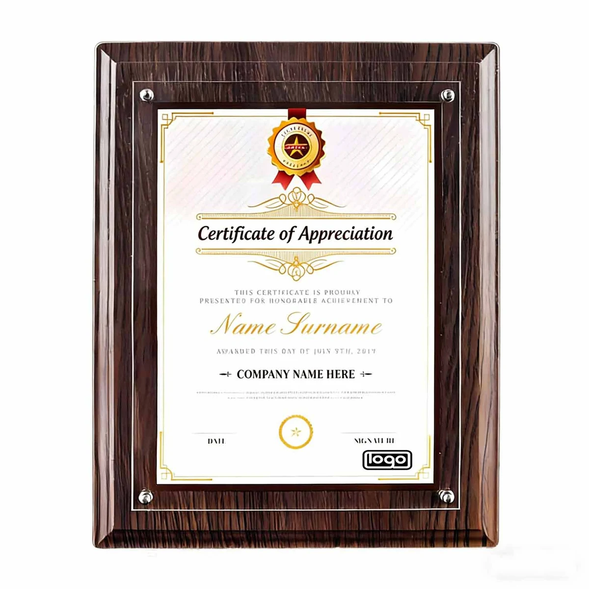 Certificate Diploma Sturdy Made Of Solid Wood Frame 1