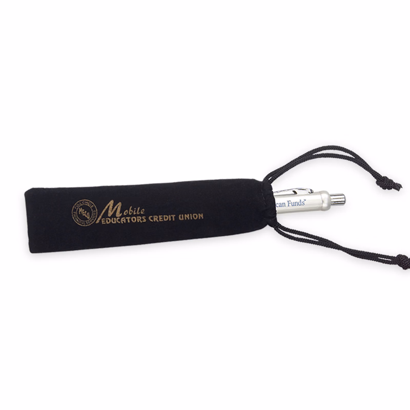 Velvet Drawstring Pen Pouch