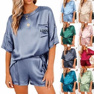 Womens Silk Satin Pajamas Sets