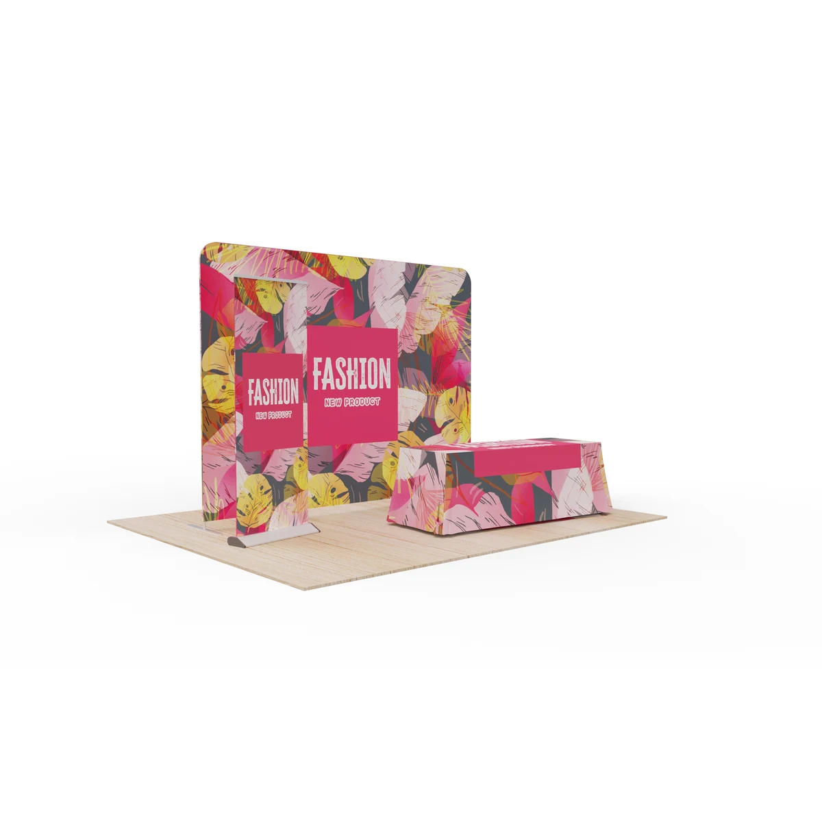10ft Display Kit With Backdrop, Banner Stand & Table Throw 1