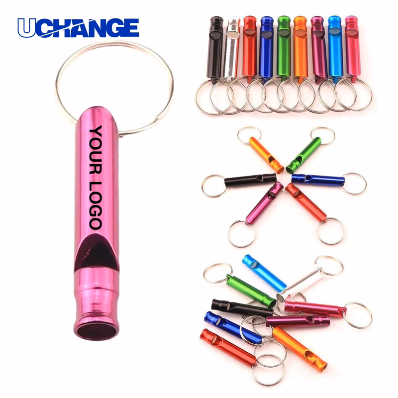 Compact Emergency Whistle Key Chain Keychain for Hiking