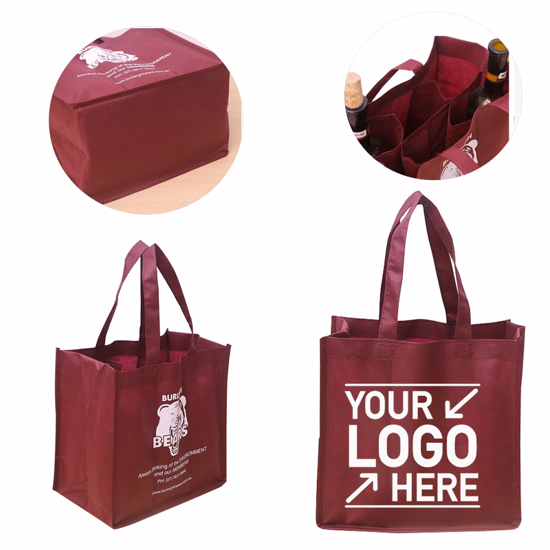 Non Woven 6PCS Wine Tote Bag