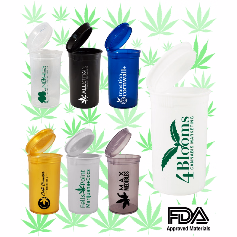 19 Dram Pop Top Cannabis Container