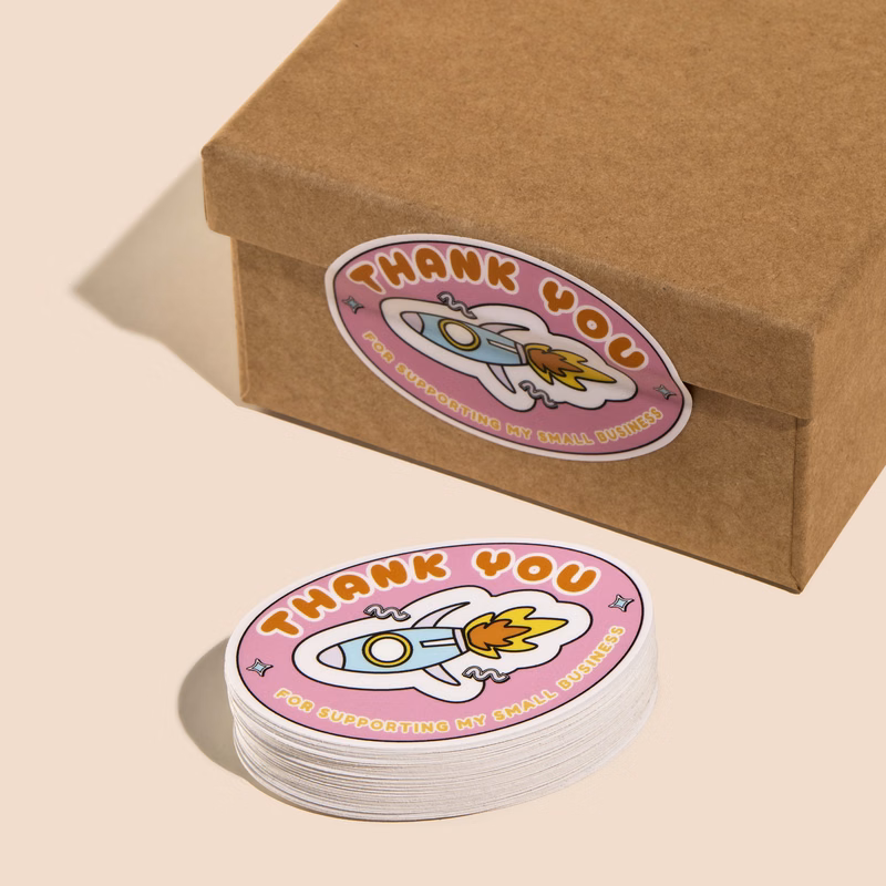 5"x2" Custom Oval Sticker (High Quantity)