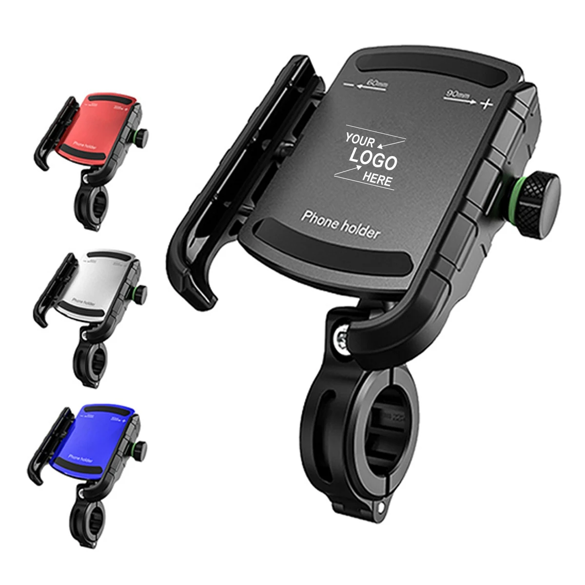 Motorcycle and Bicycle Phone Mount, Outdoor Riding Shockproof Rotating Navigation Holder 1