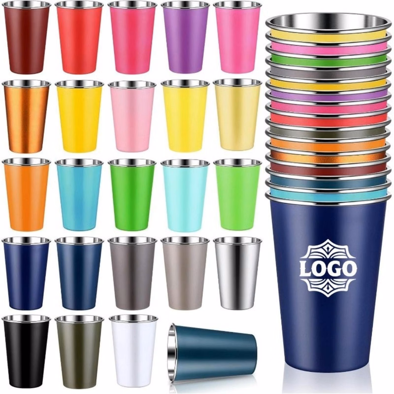 16 oz Stackable Stainless Steel Pint Cup