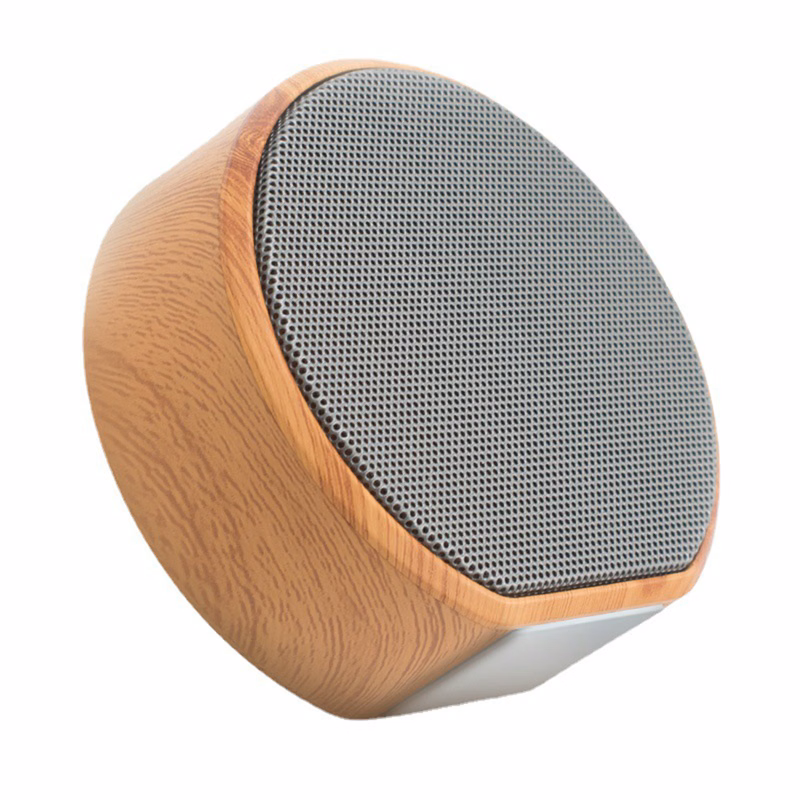 Wood Grain Portable Bluetooth Speaker