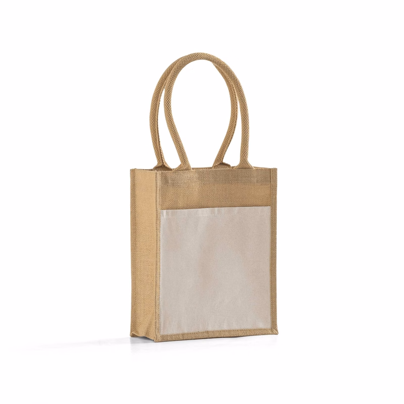 Small Easy-Print Jute Bag