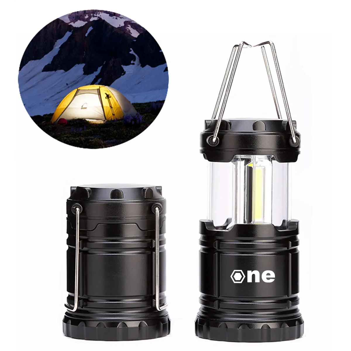 Collapsible Camping Lantern COB Outdoor Lamp 1