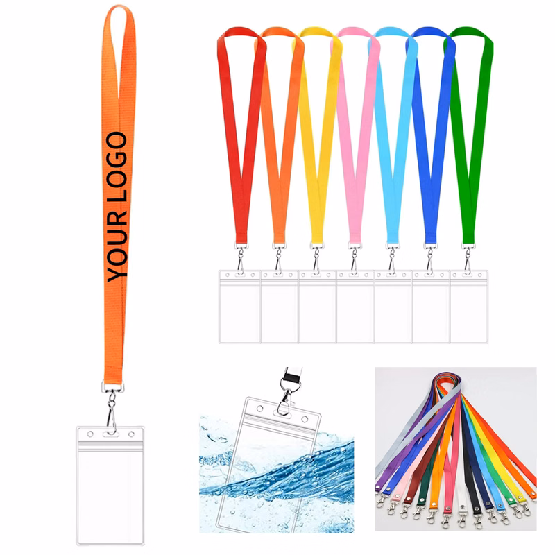 Lanyard ID Card Holder Clear PVC