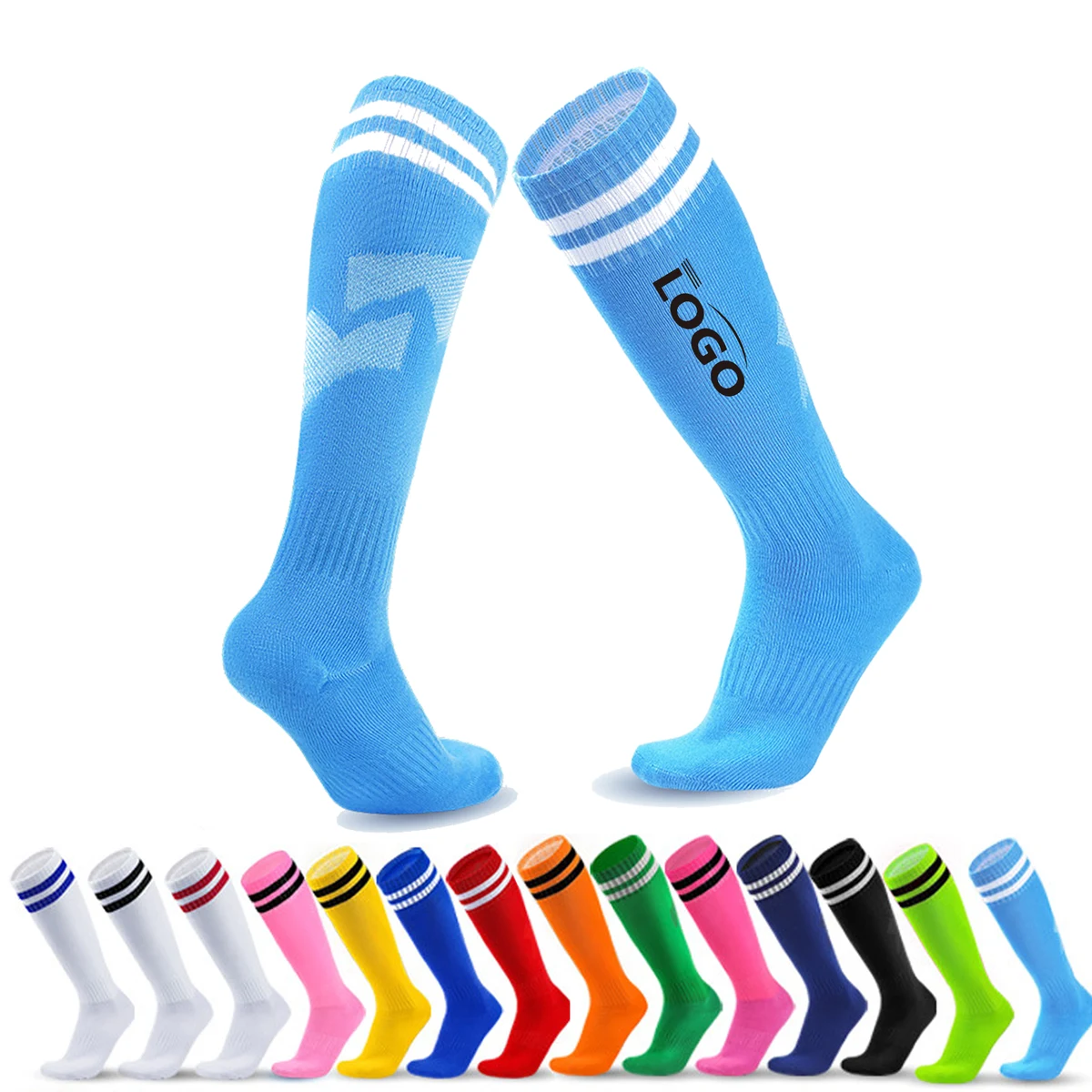 Soccer Socks Stretchy Knee High Tube Sock 1