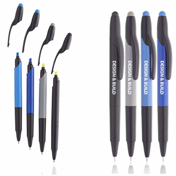 Twist 2-In-1 Plastic Stylus Pen