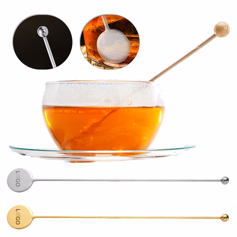 Sleek Metal Cocktail Mixing Stick