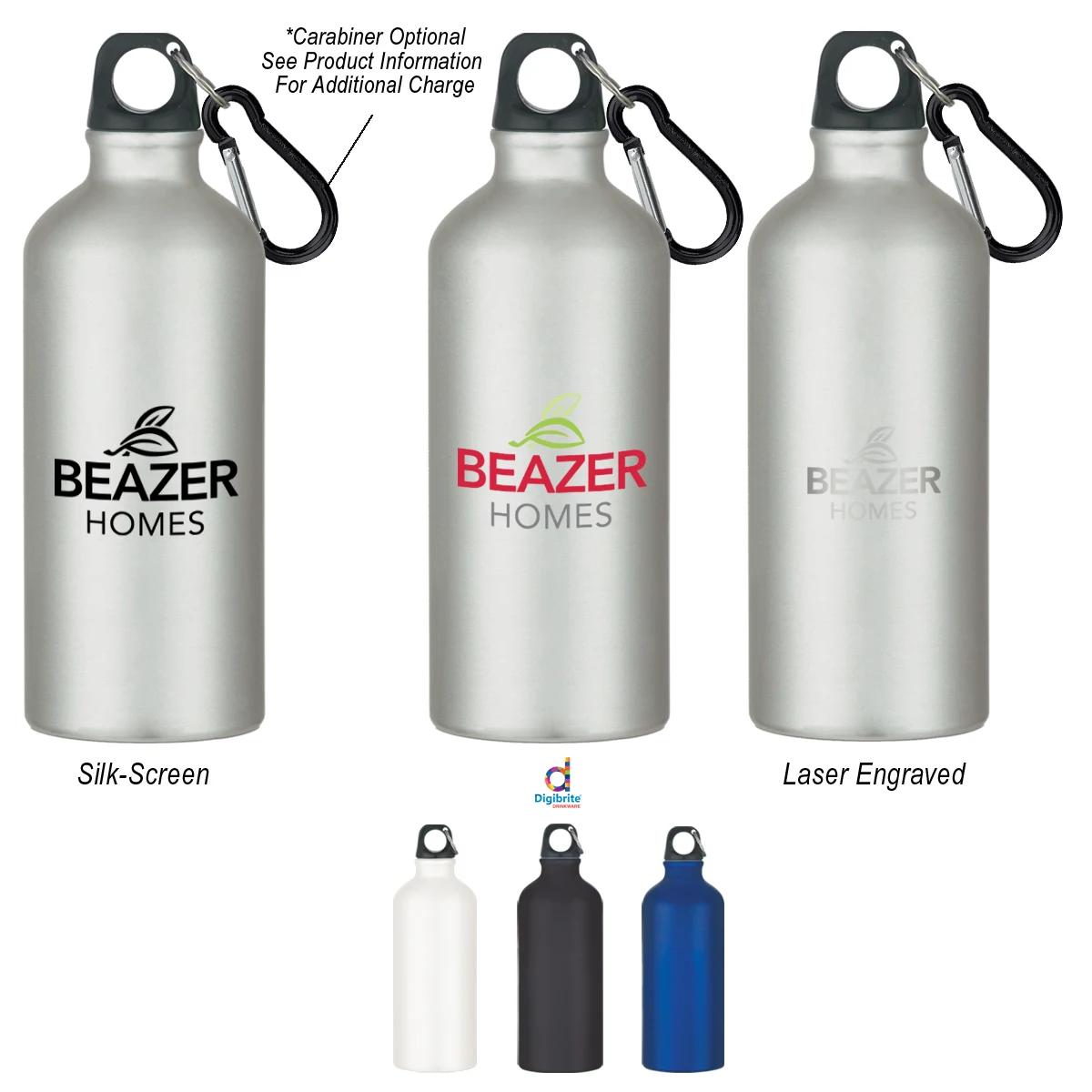 20 Oz. Aluminum Tundra Bike Bottle, custom water bottle with logo imprint 1
