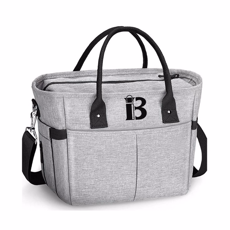 10L Oxford Insulated Lunch Cooler Bag w/ Pockets