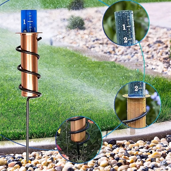 Floating Metal Rain Gauge For Yard Garden(2 Styles)