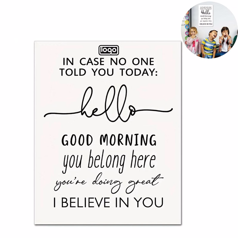 8x10in Glossy Coated Paper Classroom Sign