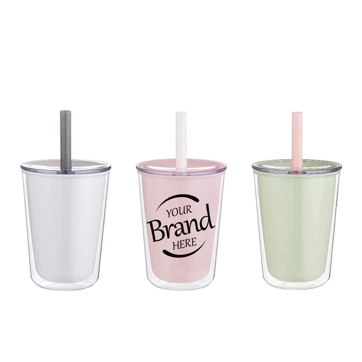 24Oz Double-Wall Straw Cup 1