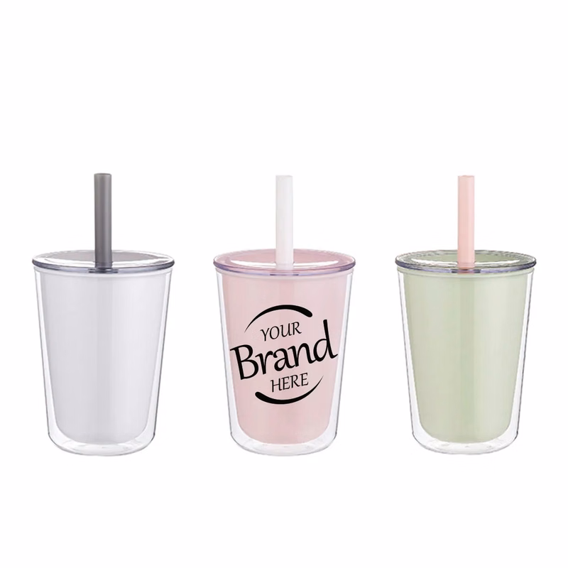 24Oz Double-Wall Straw Cup