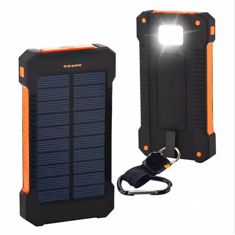 Solar Charger Power Bank W/ Flashlight