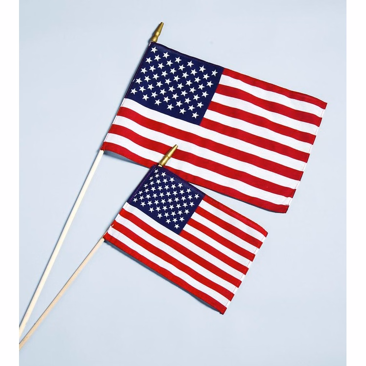 12" x 18" Cotton (Hemmed) Stick Flags