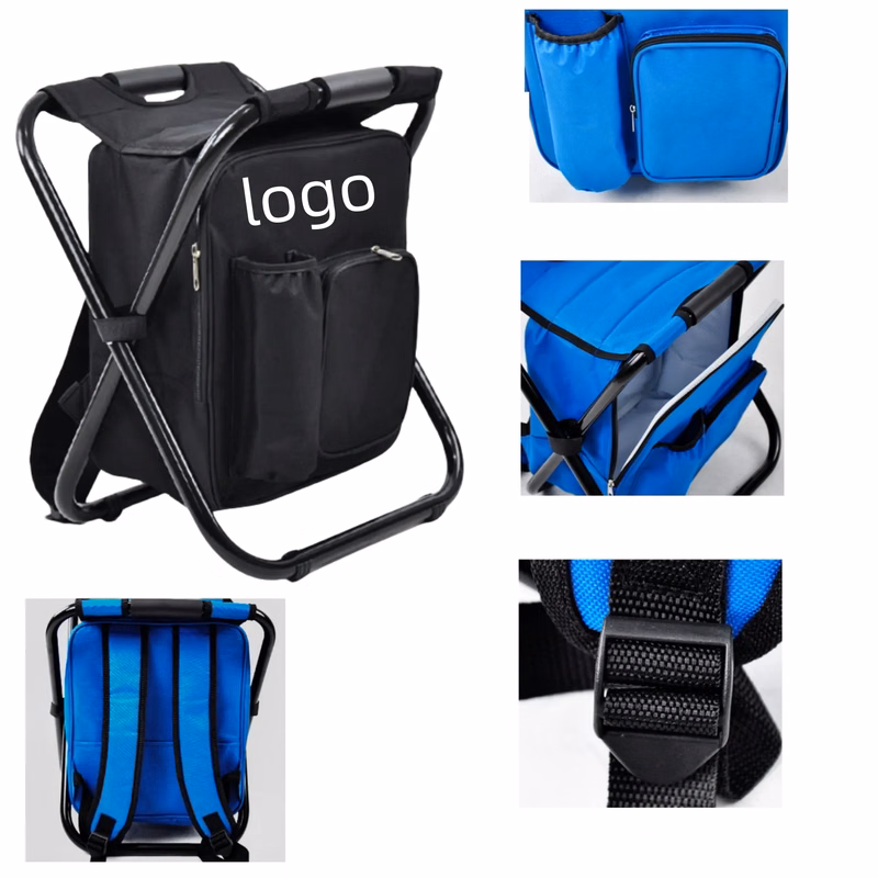 Folding Stool with Ice Bag
