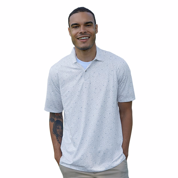 Scattered Shark Tail Polo