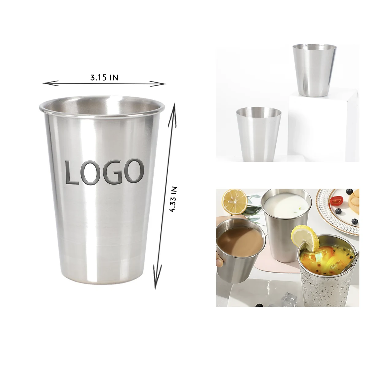 MOQ 10 PCS Stylish 12 OZ Stainless Steel Cup 1