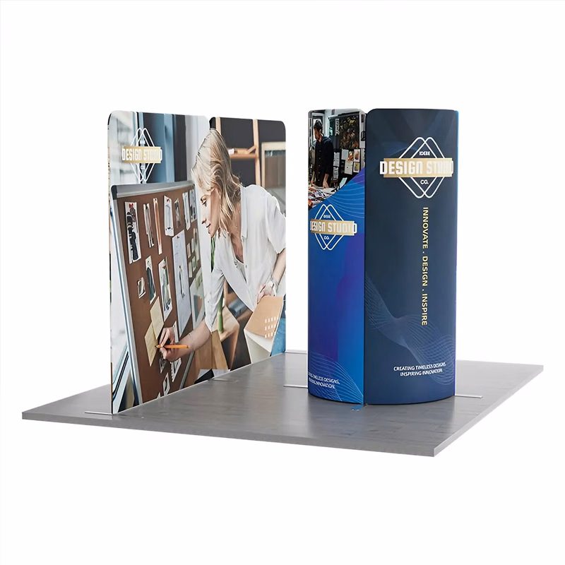 13ft Magnetic Modular Fabric Display - Tower Island Shape