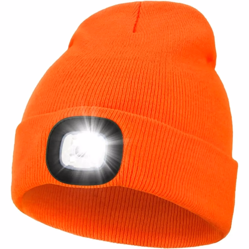 Reflective Beanie Hat for Visibility and Safety