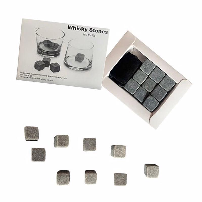 Granite Whisky Rocks Stone Gift Set