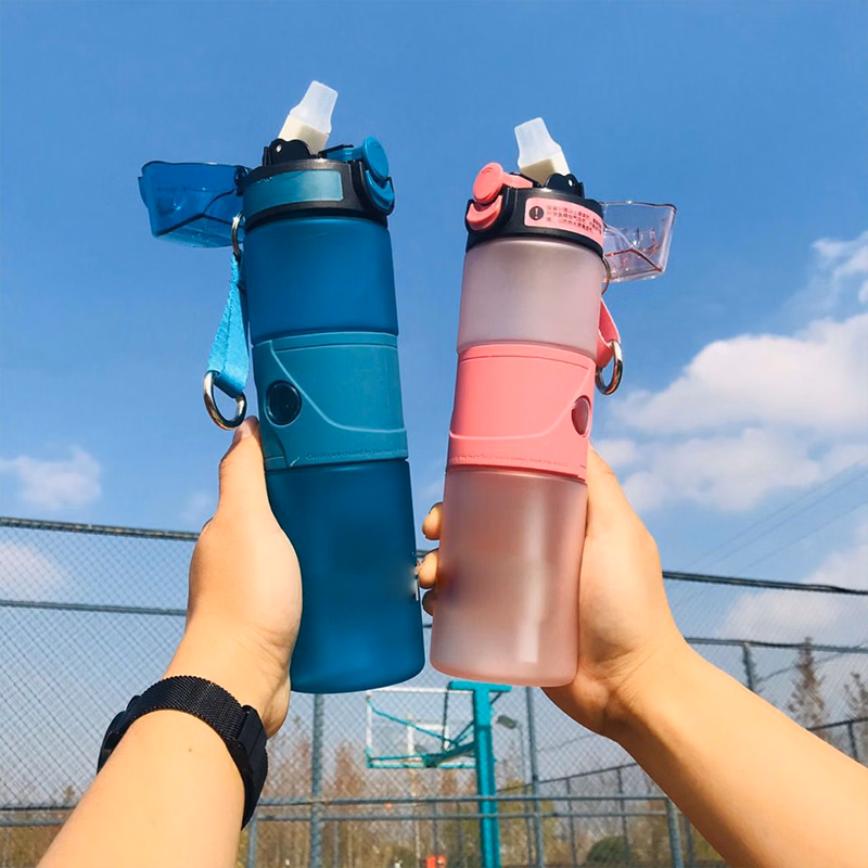 Plastic water cup men's portable outdoor cup anti-fall cup