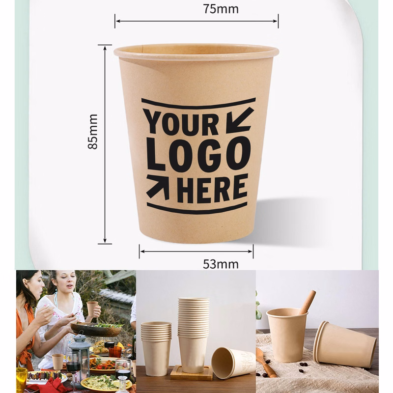 Paper Disposable Cups,Thickened Hot/Cold Beverage Environmental Paper Drinking Cup for Water