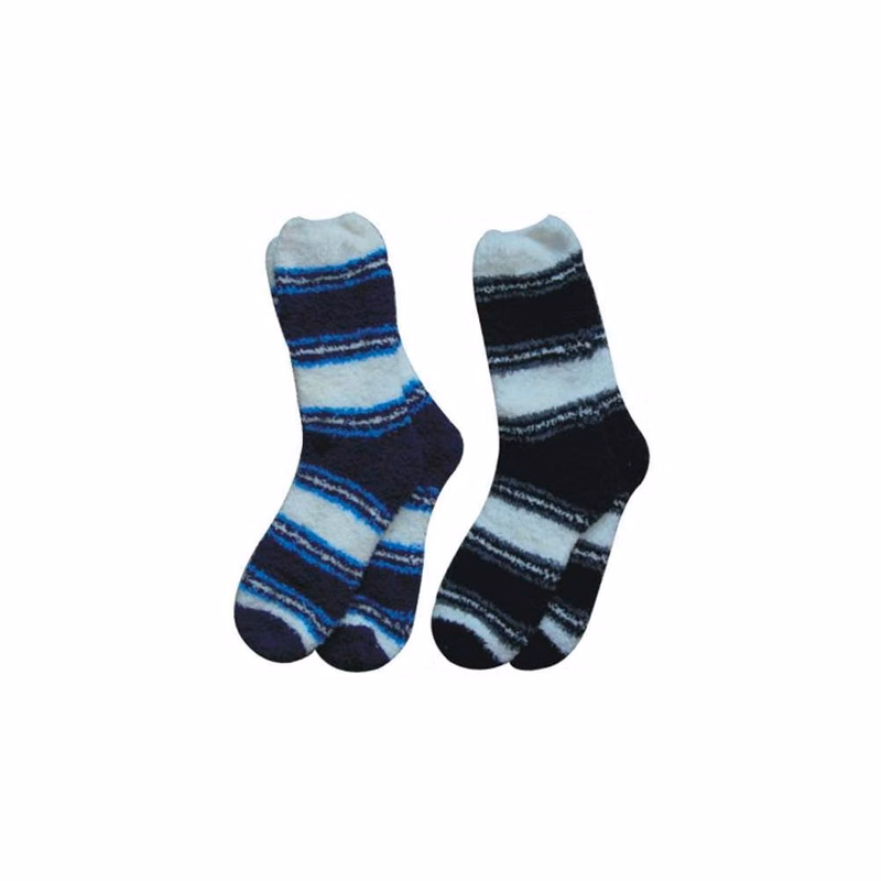 Bulk Men's Fuzzy Socks Assorted