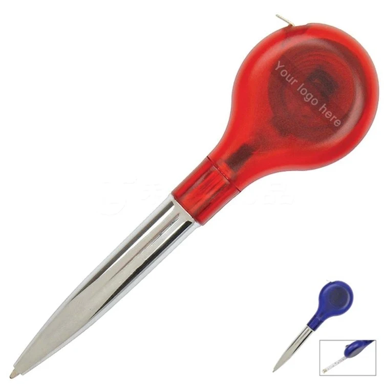 Multi-functional Plastic Ball-point Pen w/Tape Measure 1