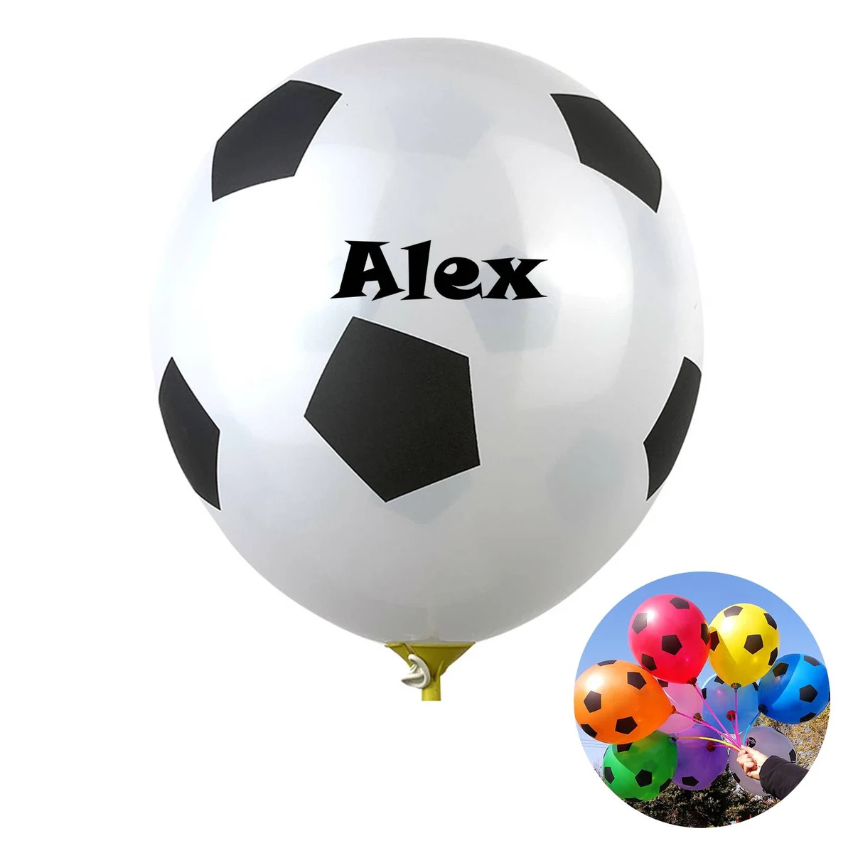 Colorful Football Balloons 1